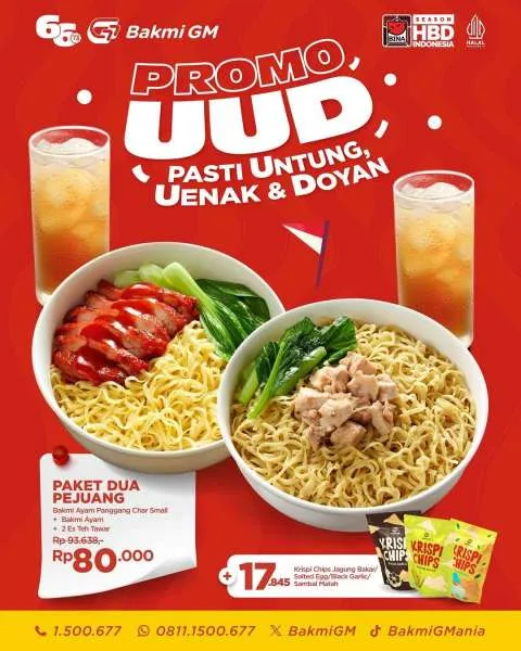 Promo Bakmi GM UUD Paket Dua
