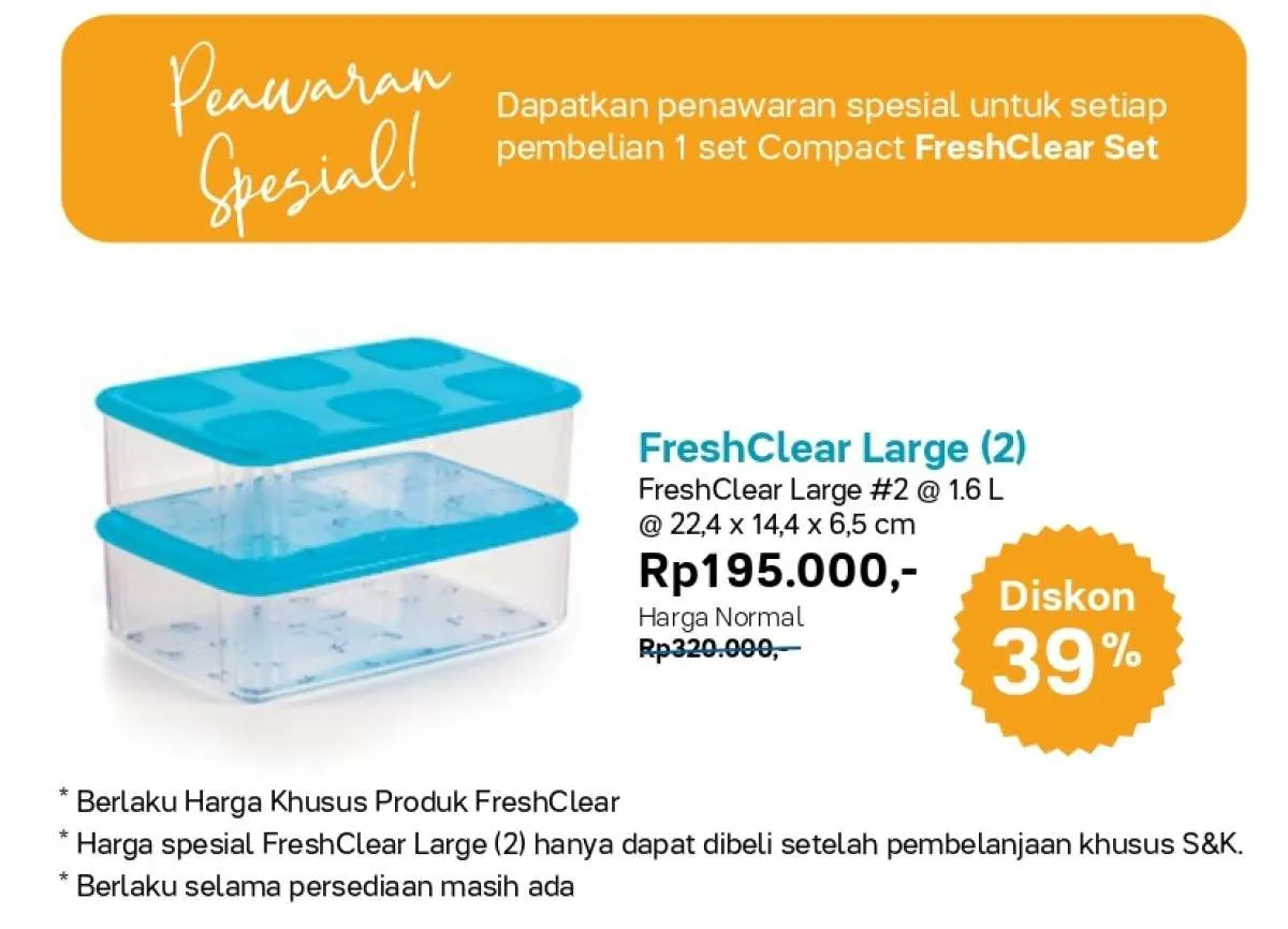Promo Tupperware Desember 2020, banyak potongan harga dan diskon