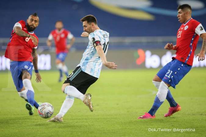 Hasil laga Argentina vs Chile di Copa America 2021