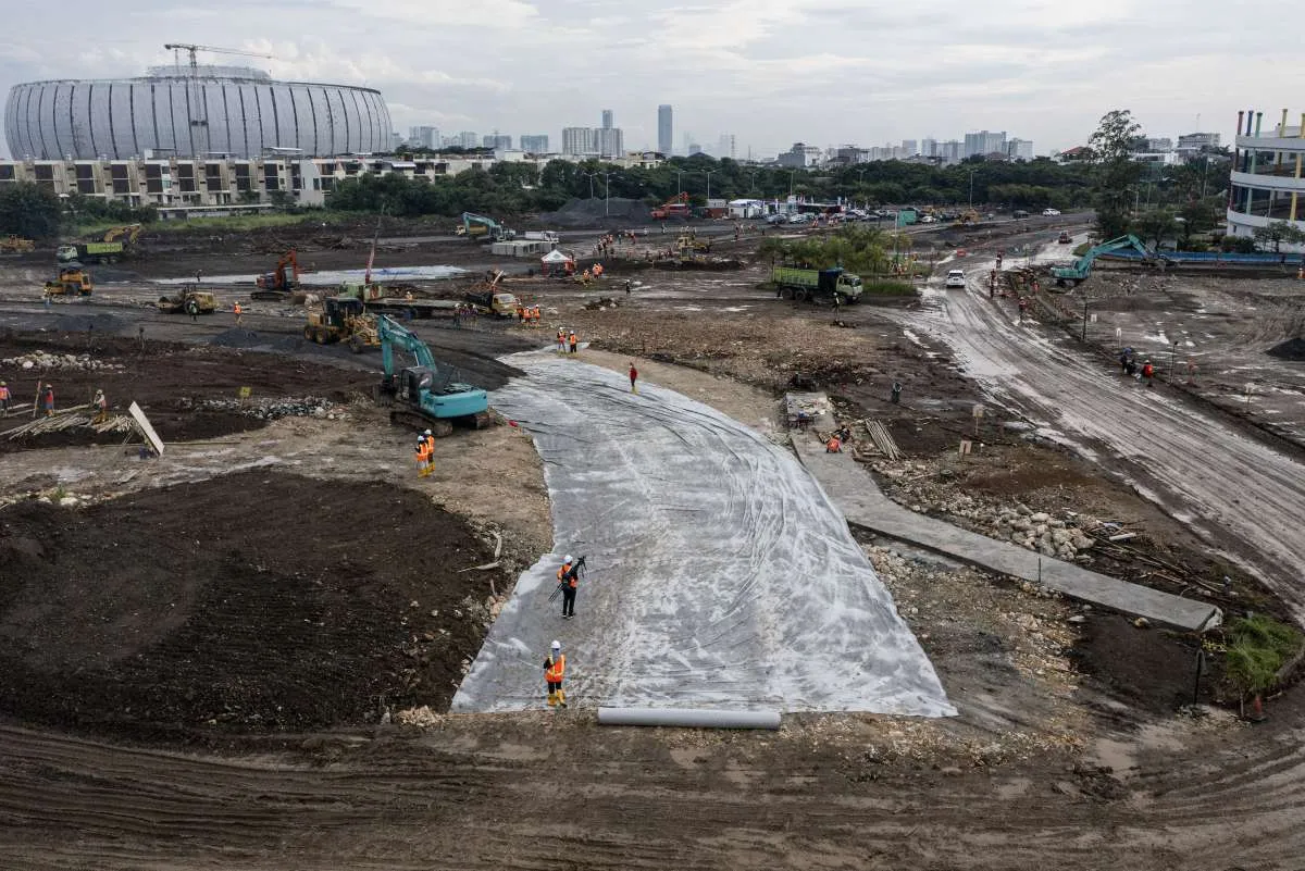 Ngebut, Pembangunan Sirkuit Formula E di Ancol Sudah Mencapai 38,2%