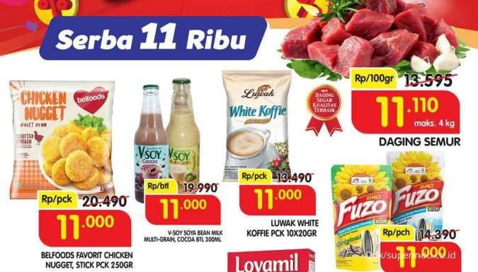 Promo Superindo super seru 11.11 di 11 November 2021