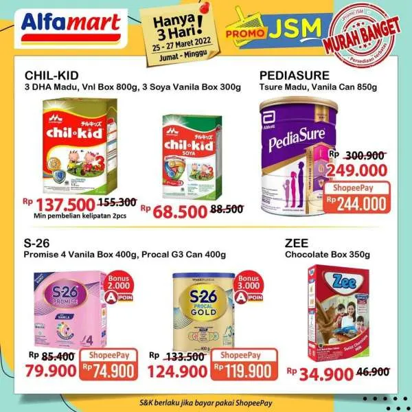 Promo JSM Alfamart Periode 25-27 Maret 2022