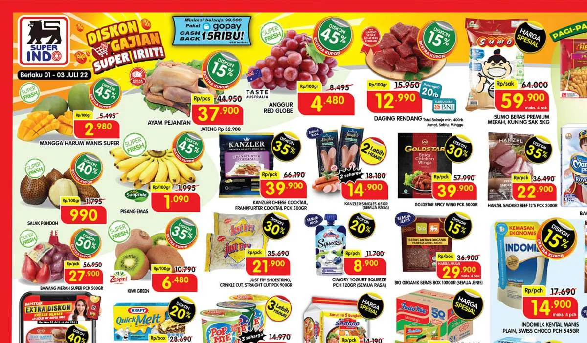 Promo JSM Superindo Mulai 1-3 Juli 2022, Diskon Menarik di Awal Bulan Ini