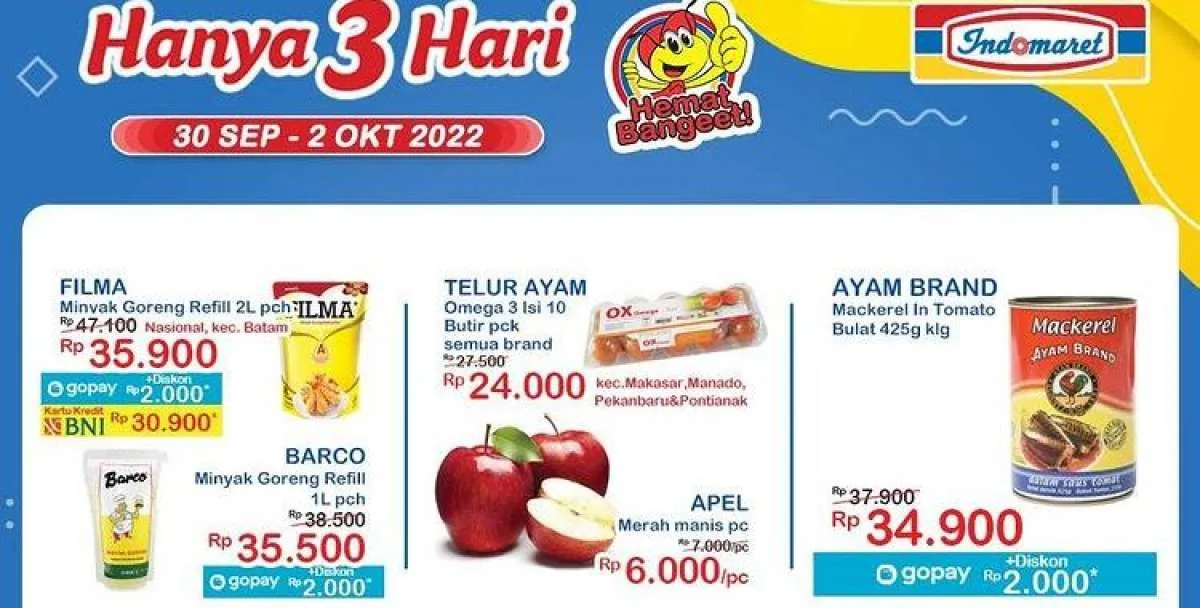 Promo JSM Indomaret Hanya 3 Hari Mulai 30 September 2022, Ini Katalognya