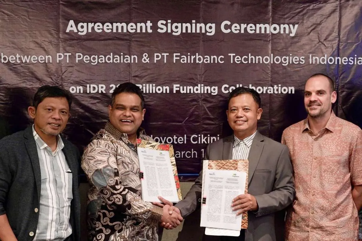 Pegadaian Gandeng Startup Fairbanc untuk Mempermudah Nasabah Mendapatkan Pembiayaan