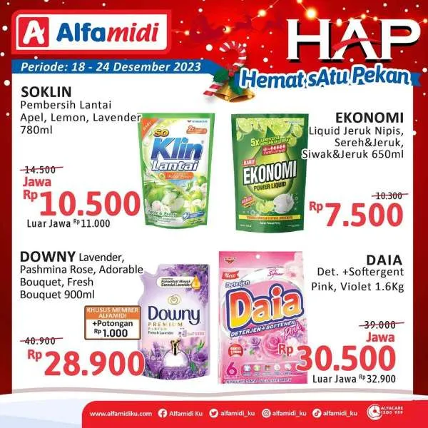 Promo Alfamidi Hemat Satu Pekan Periode 18-24 Desember 2023