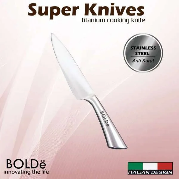 Pisau Bolde Titanium Cooking Knife
