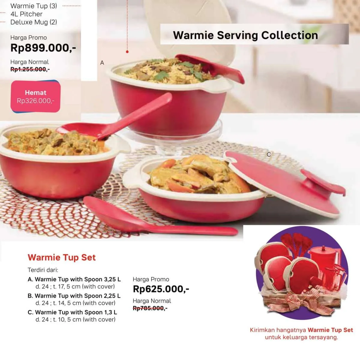 Promo Tupperware November 2020, harga hemat Warmie Tup, Square Keeper dll