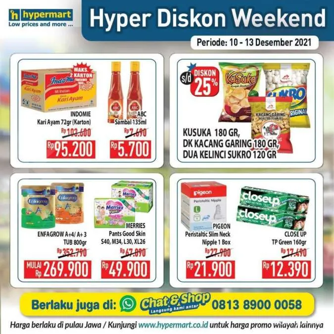 Promo Hypermart Hyper Diskon Weekend 10-13 Desember 2021