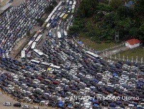 Kemacetan di Nagrek terurai dengan sistem buka tutup