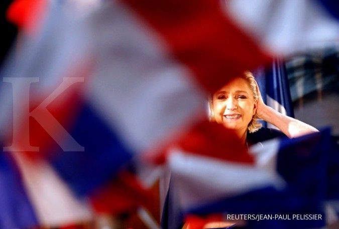 Le Pen dan Macron masuk Pemilu Prancis putaran II