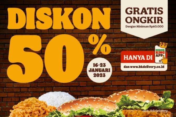Promo Visa Burger King Imlek 2023, Harga Spesial Burger, Ayam, Kentang Rp 50.000