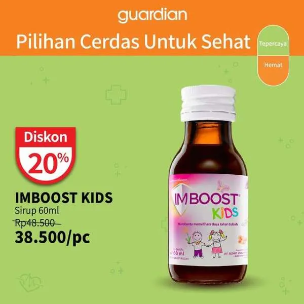 Promo Guardian +1000 Get 2 Pcs Periode s/d 19 Juli 2023