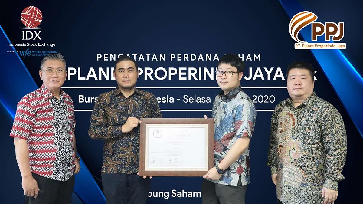 Planet Properindo Jaya (PLAN) raup dana Rp 30 miliar dari IPO