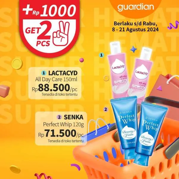 Promo Guardian Super Hemat Periode 8-21 Agustus 2024