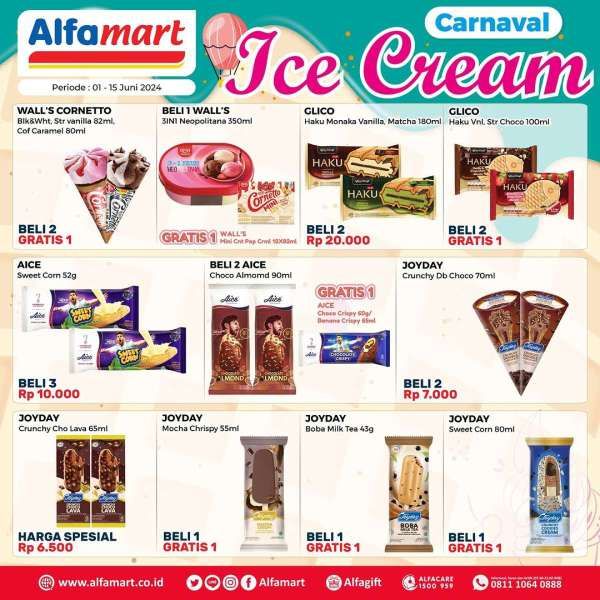 Promo Alfamart 1-15 Juni 2024 Spesial Ice Cream Carnaval