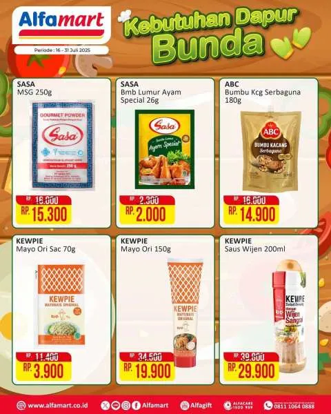 Promo Alfamart Kebutuhan Dapur Periode 16-31 Juli 2025