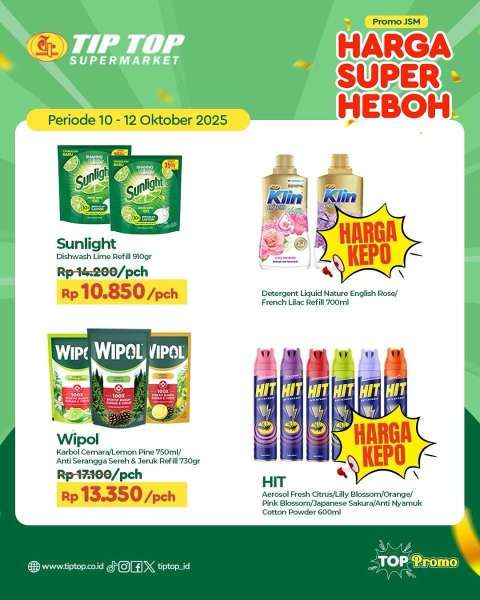 Promo JSM Tip Top 10-12 Oktober 2025