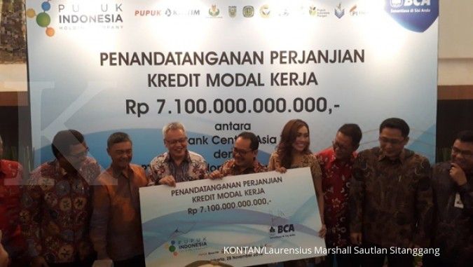 BCA kucurkan kredit Rp 7,1 triliun ke grup Pupuk Indonesia