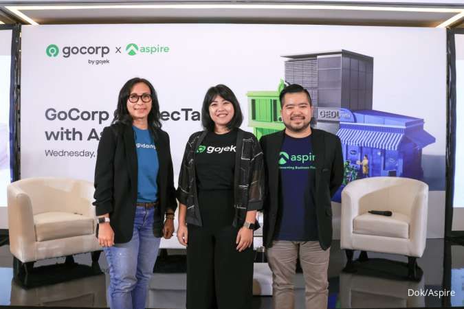 Diskusi panel dalam Acara GoCorp ConnecTalks with Aspire