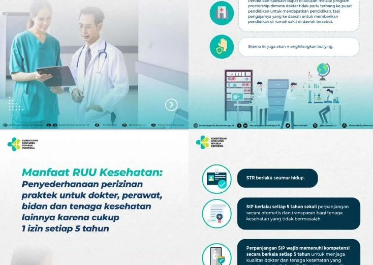 RUU Kesehatan Jamin Pendidikan Spesialis Murah dan Transparan