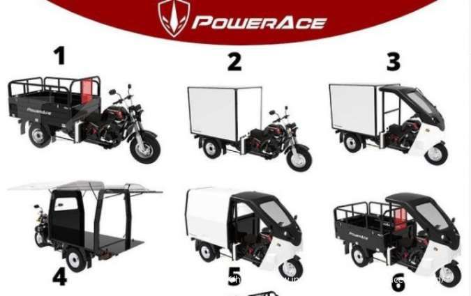 PowerAce rilis 4 varian motor roda 3 terbaru untuk bantu UKM