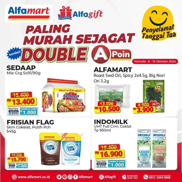 Promo Alfamart Paling Murah Sejagat Periode 8-15 Oktober 2024