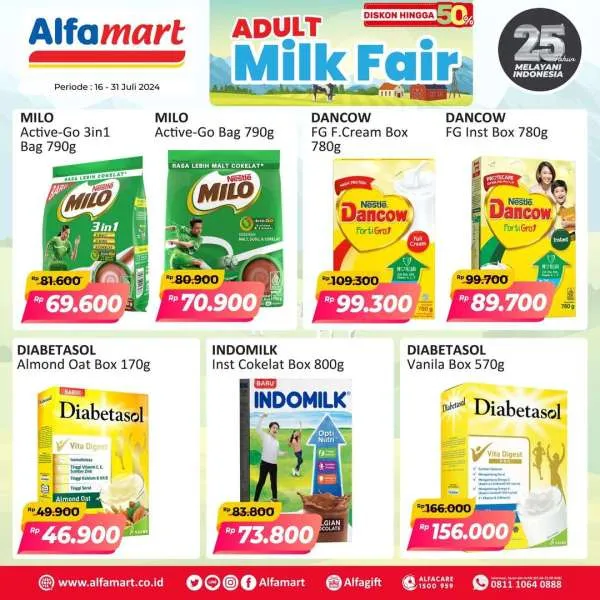 Promo Alfamart Milk Fair Periode 16-31 Juli 2024