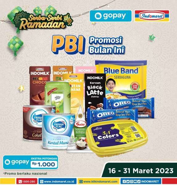 Promo Indomaret 16-31 Maret 2023, Beli 1 Gratis 1 hingga Tambah Rp 3.000 Dapat 2 Pcs