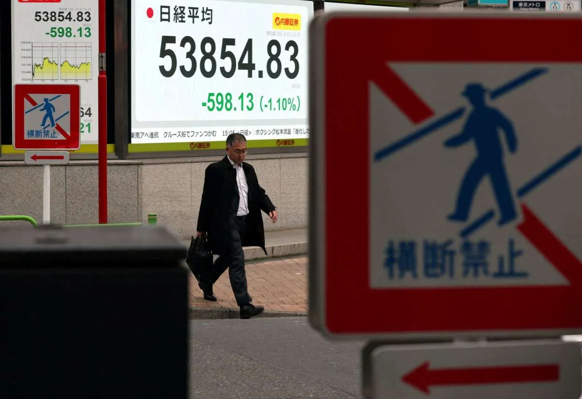 Bursa Asia Jatuh Senin (23/3) Pagi, Nikkei dan Kospi Turun 4%