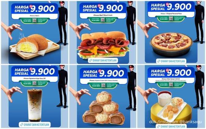 7 Promo KA99ET Bank Saqu 13–15 Januari 2026, Subway hingga HokBen Serba Rp 9.900