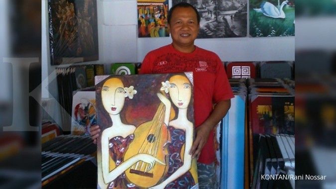 Putu sukses menjadi juragan lukisan di Bali (1)