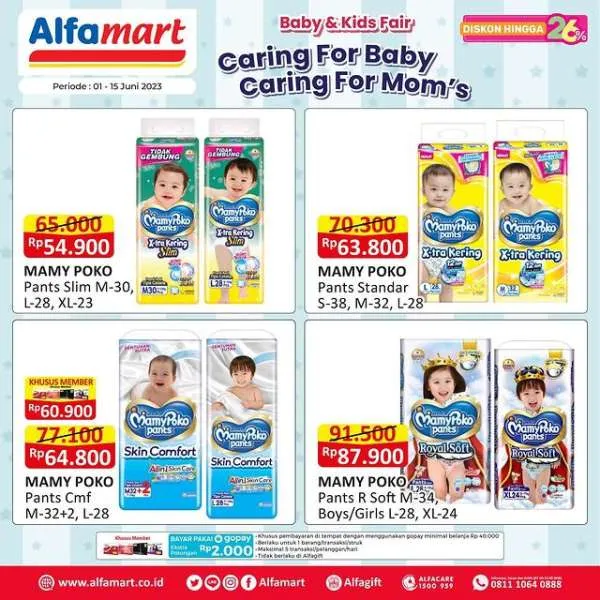 Promo Alfamart Baby & Kids Fair Periode 1-15 Juni 2023