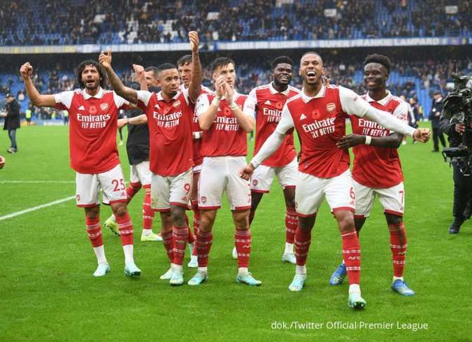 Klasemen Liga Inggris: Arsenal Masih Kokoh di Puncak Usai Kalahkan Chelsea 0-1