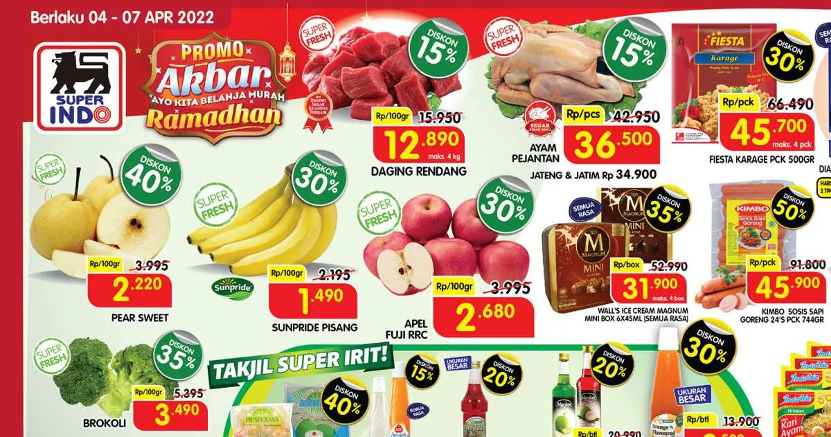 Promo Superindo Terbaru 4-7 April 2022, Banyak Potongan Harga Menarik Mulai Senin!
