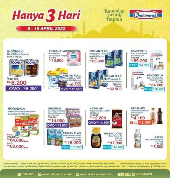 Promo JSM Indomaret Hanya 3 Hari Mulai 8-10 April 2022