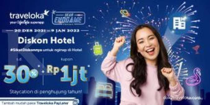 Diskon Hotel Traveloka sampai 30% dan Kupon Rp 1 Juta hingga 9 Januari 2022