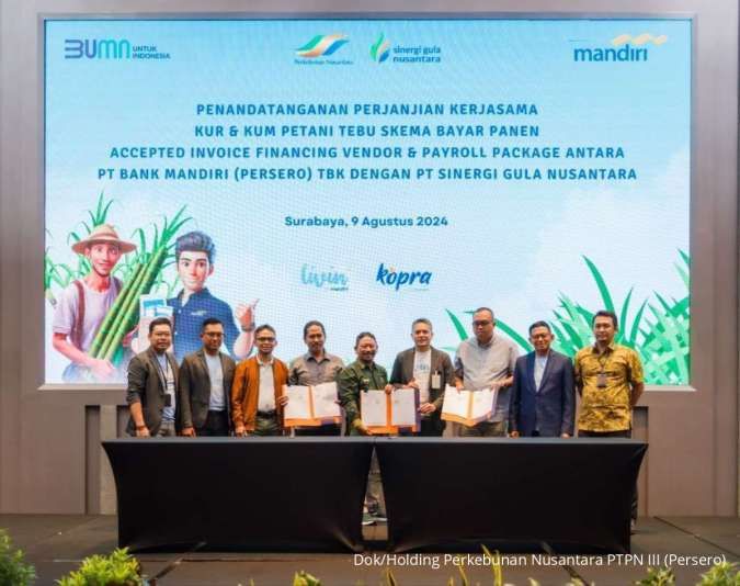 PTPN Group Gandeng Bank Mandiri, Dorong Pembiayaan Fleksibel untuk Petani Tebu