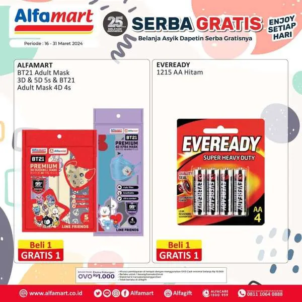 Promo Alfamart Serba Gratis Periode 16-31 Maret 2024