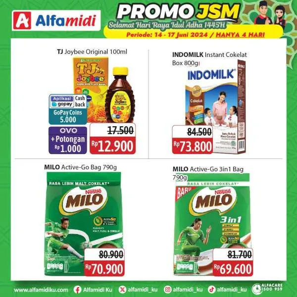 Promo JSM Alfamidi Hanya 4 Hari Spesial Idul Adha Periode 14-17 Juni 2024