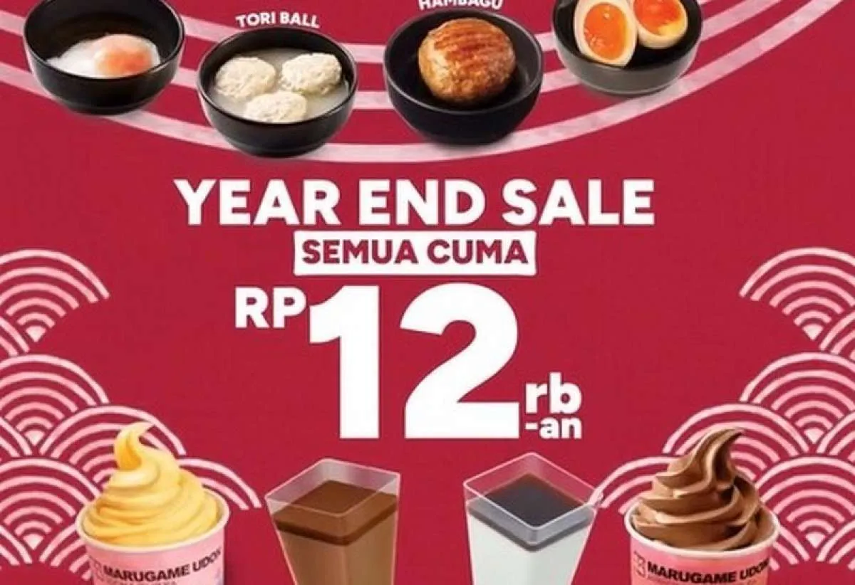 Promo Akhir Tahun 2025 di Marugame Udon dan RotiO, Mulai Rp 12.000-an Saja