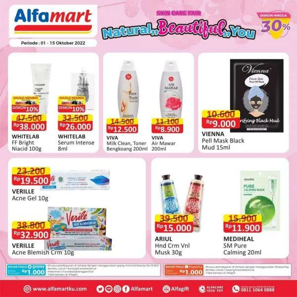 Promo Alfamart Skin Care Fair Periode 1-15 Oktober 2022