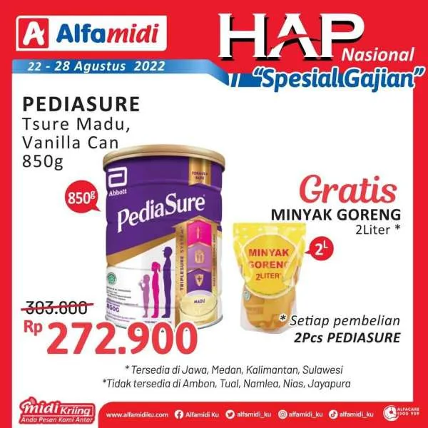Promo Alfamidi Hemat Satu Pekan Spesial Gajian Periode 22-28 Agustus 2022