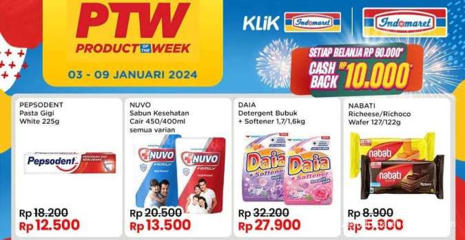 Promo Indomaret Terbaru Mulai 3 Januari 2024, Product of The Week Beli 2 Lebih Hemat