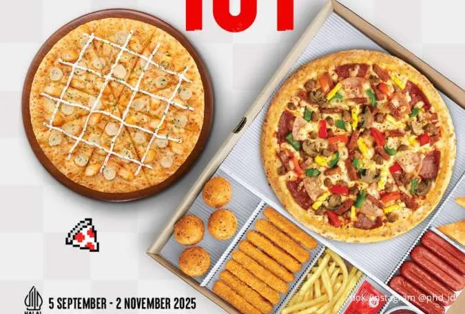 Promo PHD Spesial Weekend sampai 2 November, Paket 2 Pizza & 5 Snack Cuma Segini