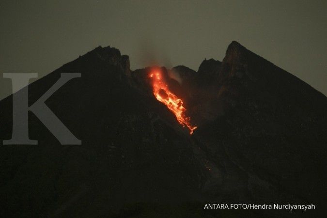 Gunung Merapi semburkan awan panas ke Kali Gendol 1,1 Km
