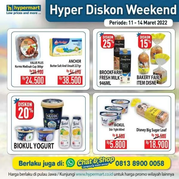 Promo JSM Hypermart Hyper Diskon Weekend Mulai 11-14 Maret 2022.