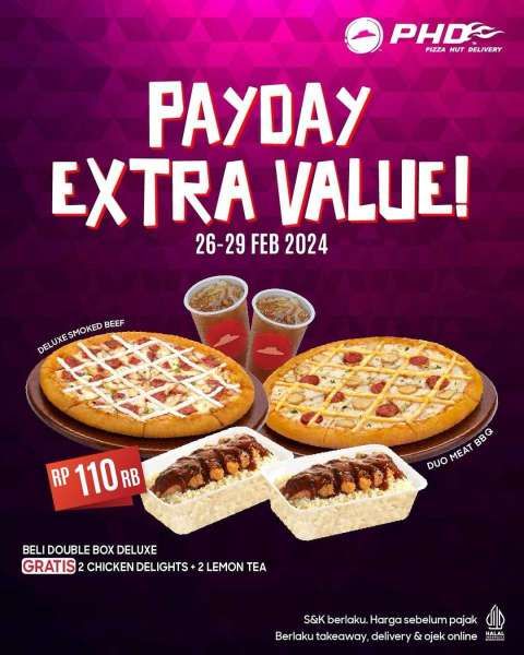 Promo PHD (Pizza Hut Delivery) Payday 26-29 Februari 2024