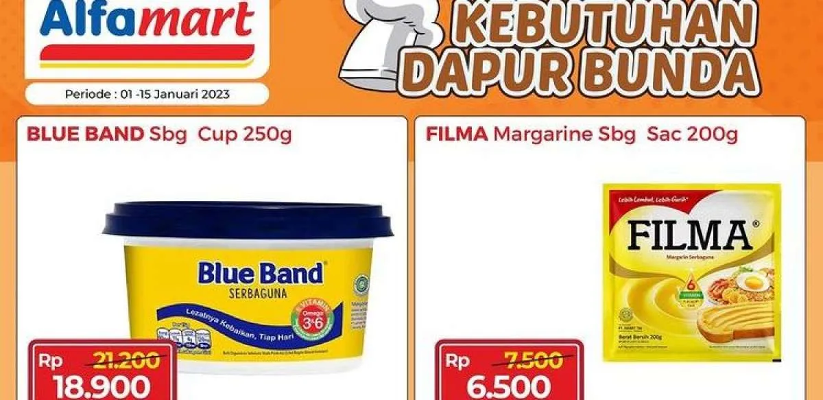 Harga Promo Alfamart Hari Ini 11 Januari 2023 untuk Produk Kebutuhan Dapur Bunda