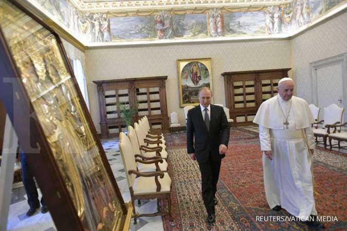 Bertemu Paus Fransiskus, Putin kembali terlambat untuk ketiga kalinya
